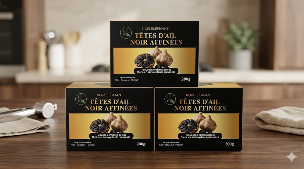 Têtes d'ail noir affinées 200g